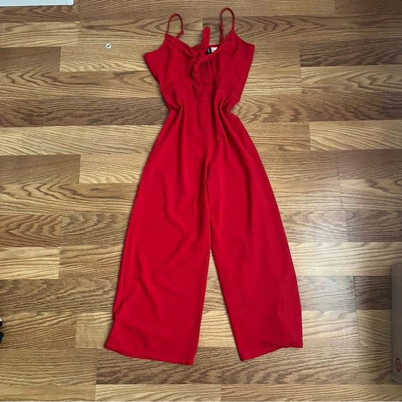 Red Women's Jumpsuit - Picture 1 of 6